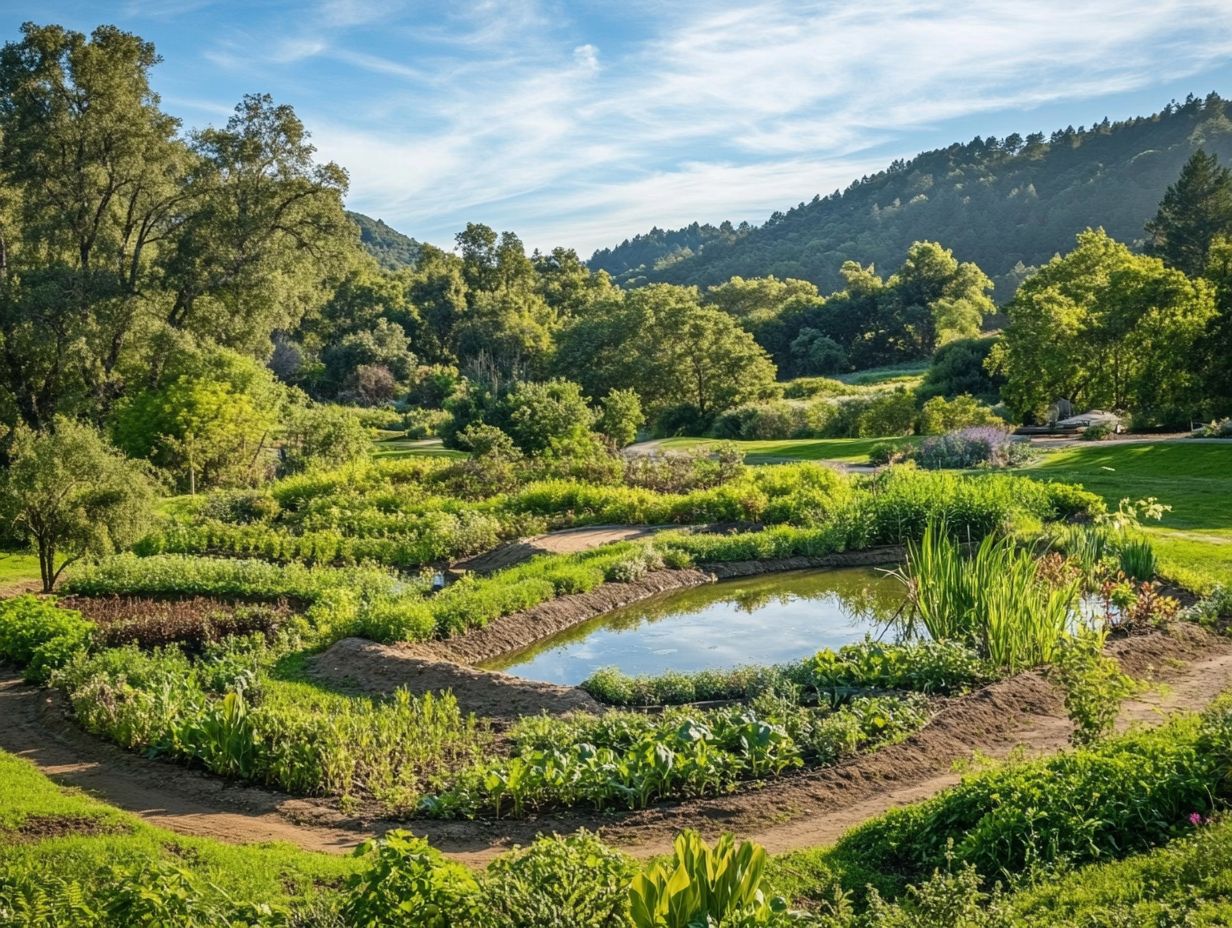 How do swales benefit a permaculture design?