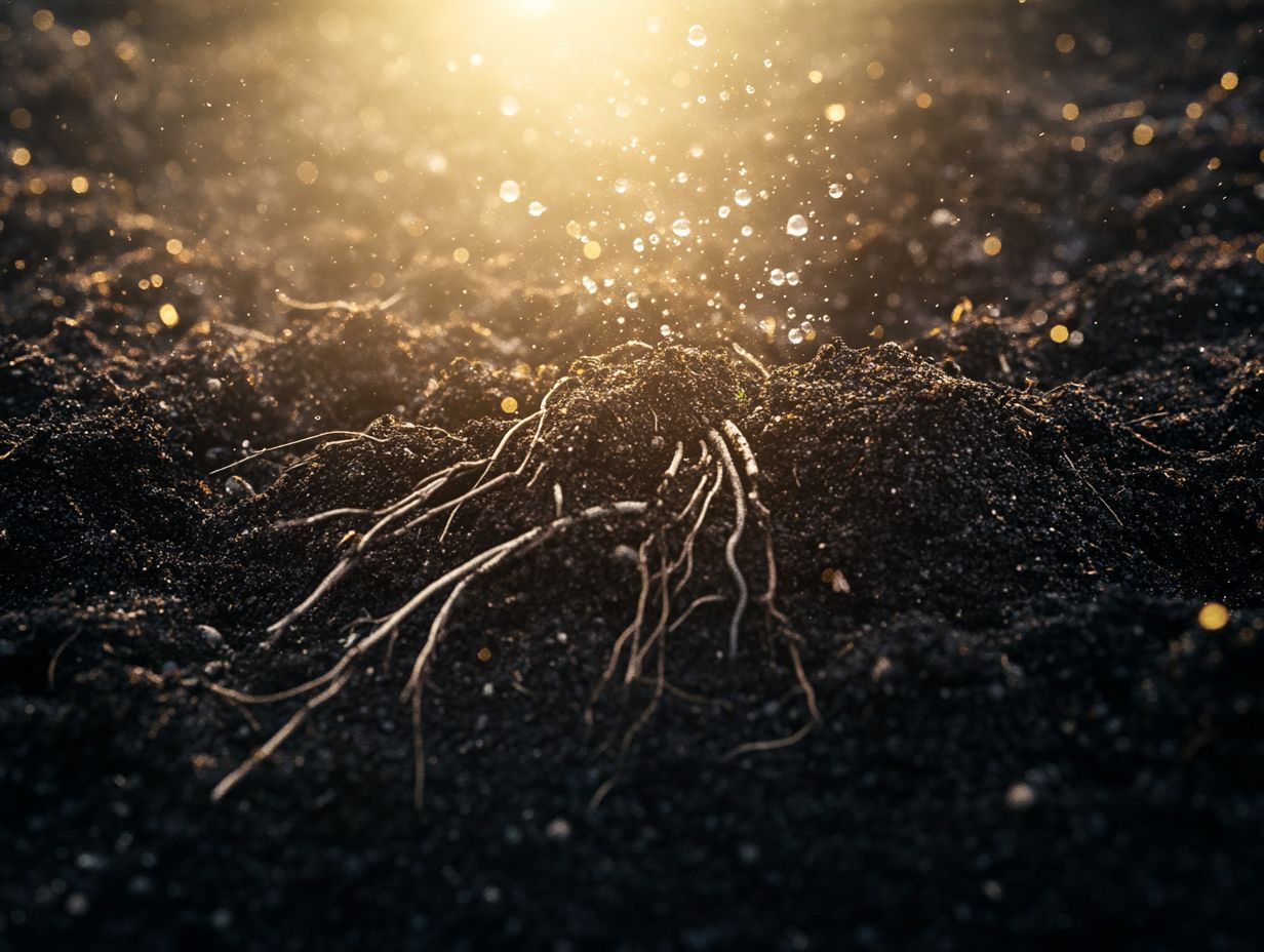 Illustration showing various factors that influence soil respiration rates