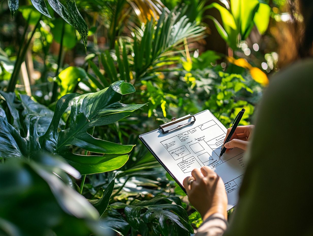 Illustration of various documentation types in permaculture design