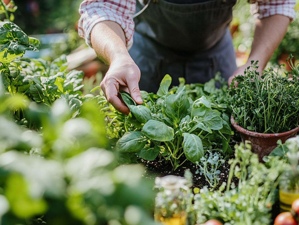 Vibrant garden attracting birds and bats for natural pest control