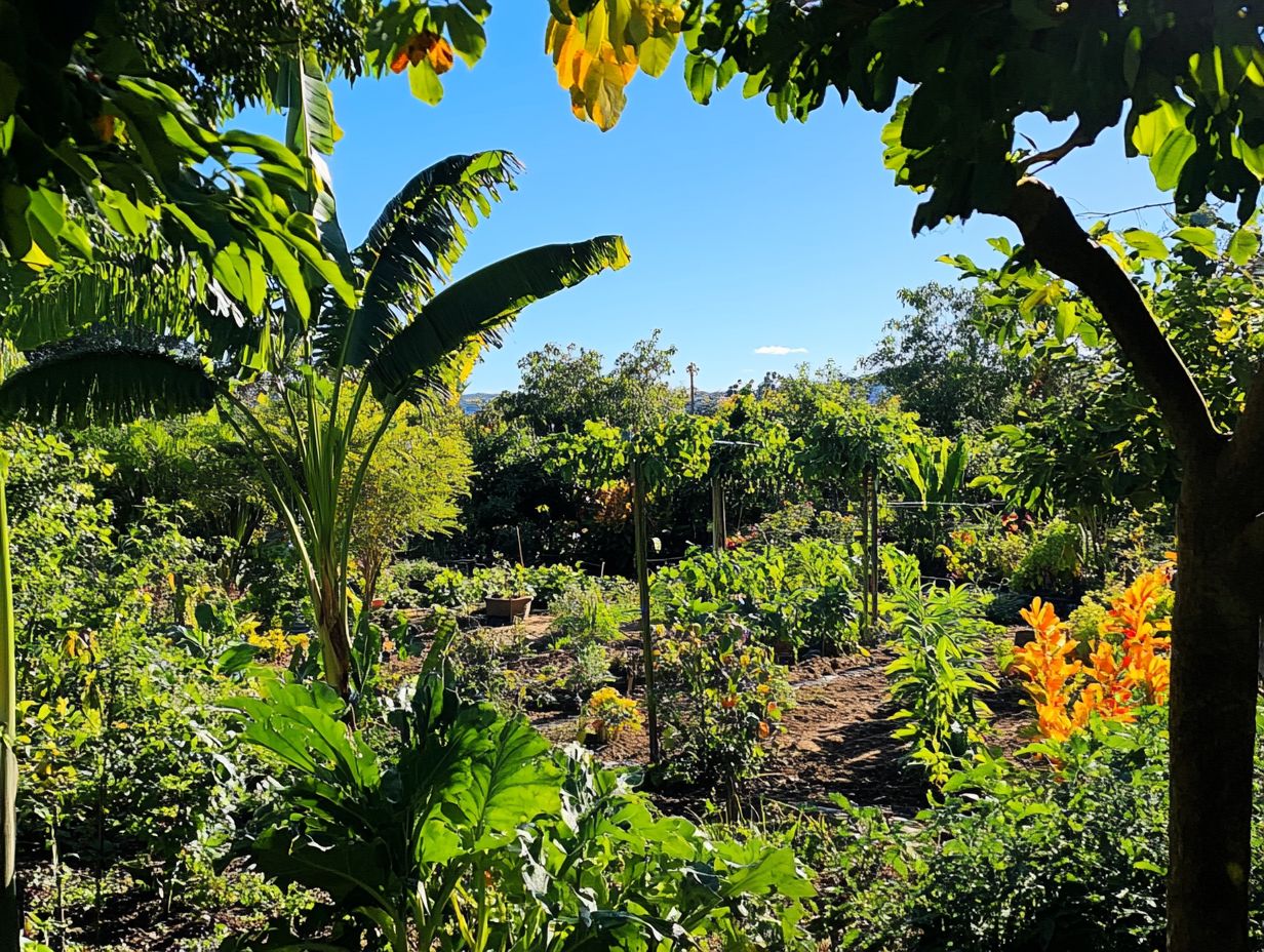 Image depicting the top 5 trees for permaculture.