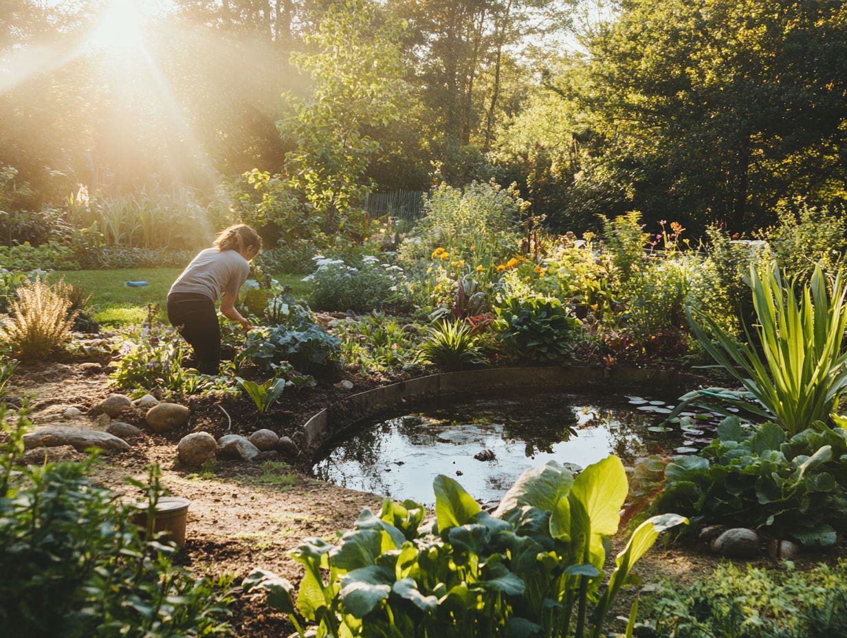 Image illustrating key takeaways from permaculture design.