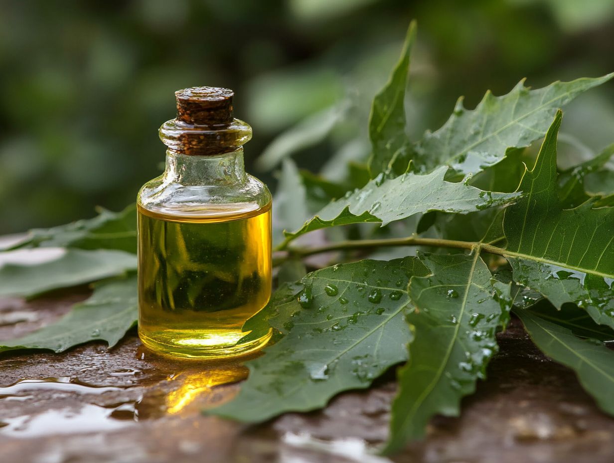 Visual guide for frequently asked questions about neem oil