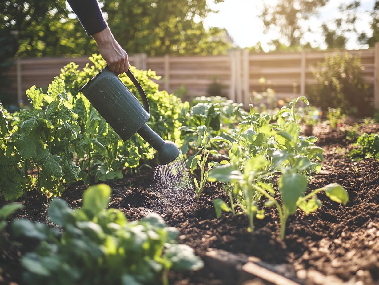 Infographic on watering techniques for drought resilience