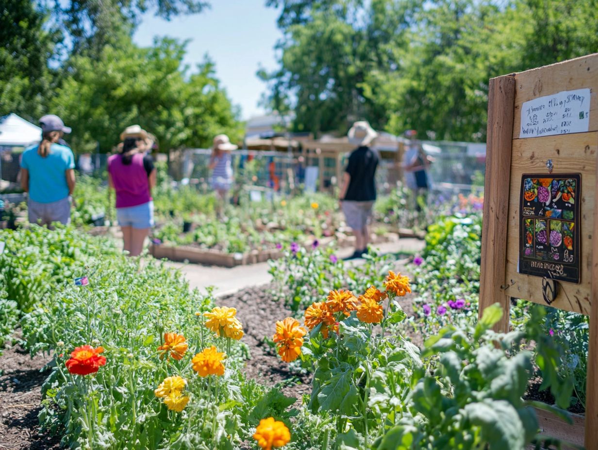 Community gardening support and networking opportunities