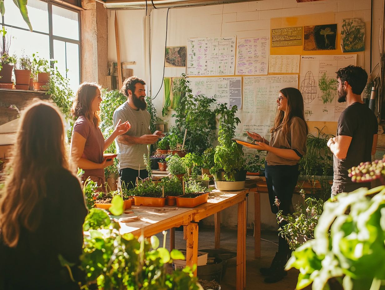 Participants engaged in hands-on permaculture workshops