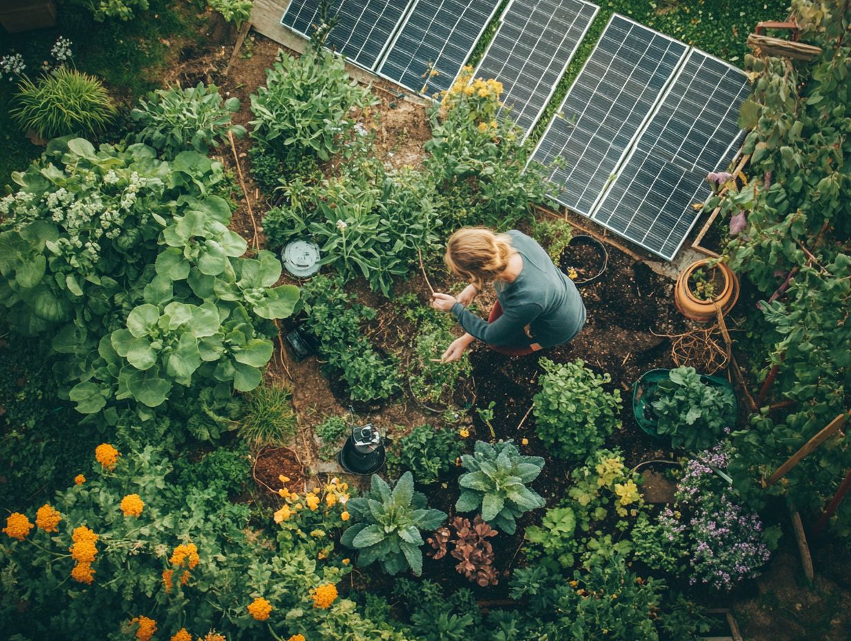 A visual representation of innovative permaculture gardening methods