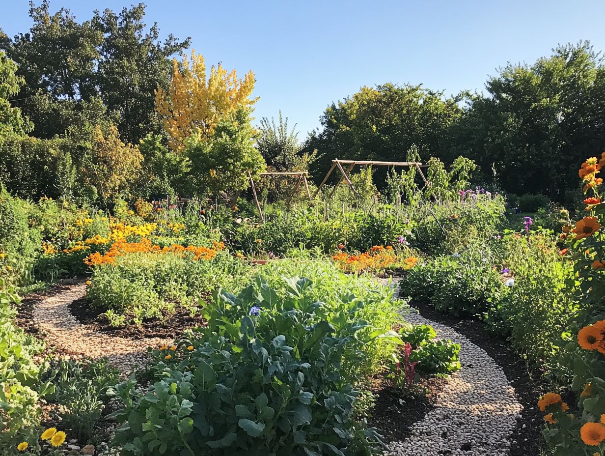 How does climate affect plant selection in permaculture gardening?