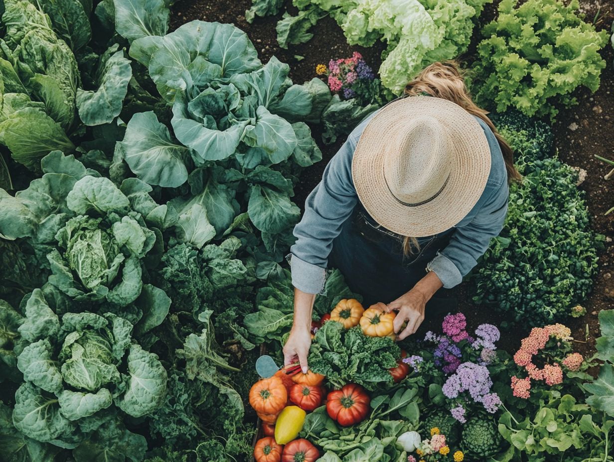 A diverse community garden showcasing the benefits of ethical gardening.