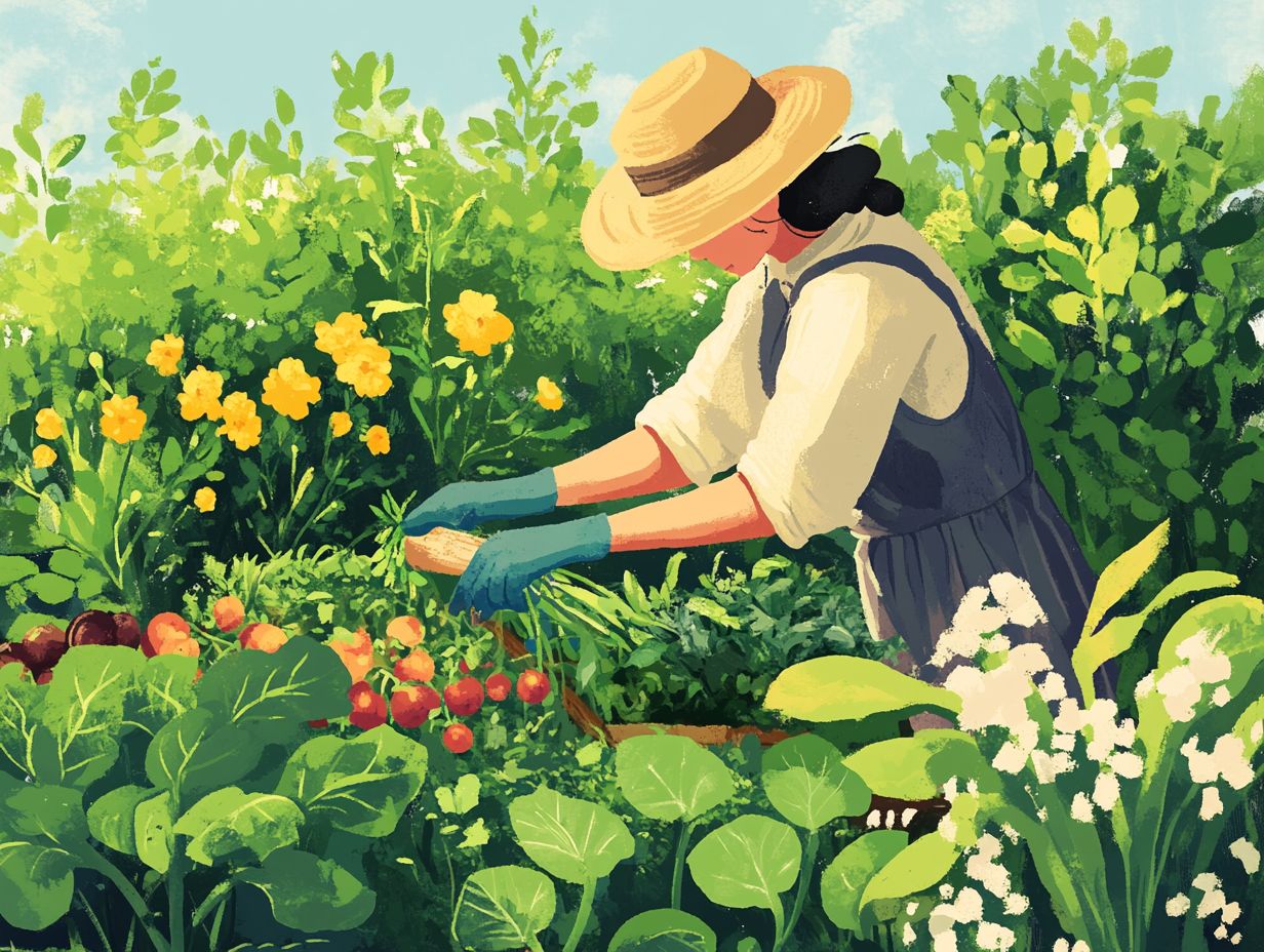 Illustration highlighting the importance of ethical principles in gardening.