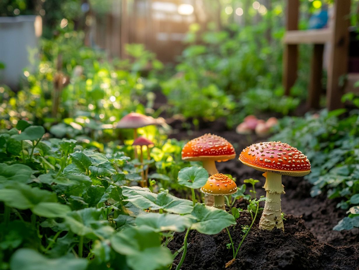 Visual representation of key benefits of fungi in permaculture.