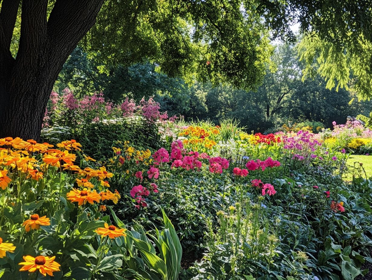 Illustration of key takeaways on microclimates in gardening.